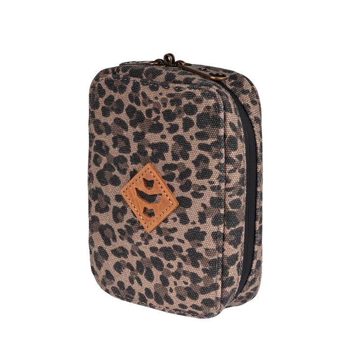 Revelry Traveler Smell Proof Rolling Kit | Leopard | Closed View