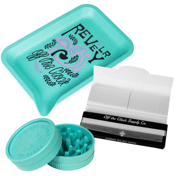 Revelry Traveler Smell Proof Rolling Kit | Tie Dye | Contents