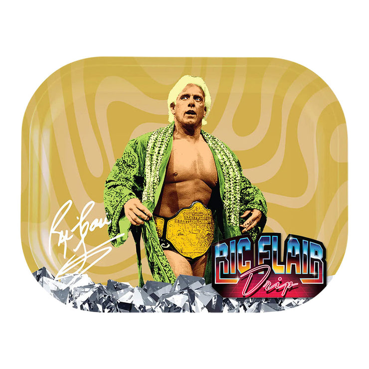 Ric Flair Drip Metal Rolling Tray | Champ | Medium Size