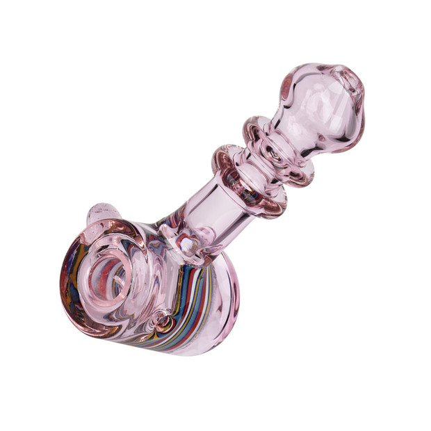 Rosy Retro Hammer Hand Pipe | Side View