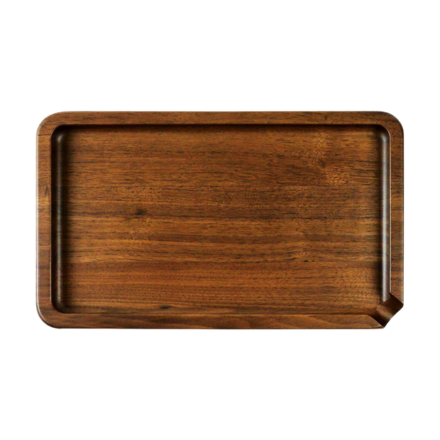 RYOT Walnut Rolling Tray | Top View