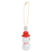 Santa's Secret Hangable Ornament Hand Pipe | Snowman | Back View