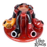 COUNCIL OF ELROND™ Multi-Pipe Wood Display Stand | Shire Pipes™ x The Lord of the Rings™ | Variety of Short Pipes