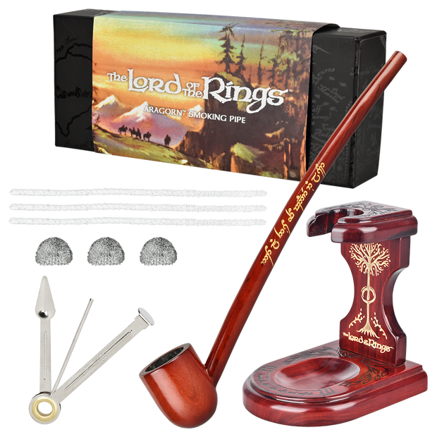 ARAGORN Smoking Pipe & MIDDLE-EARTH™ Stand Bundle | Shire Pipes™ x The Lord of the Rings™