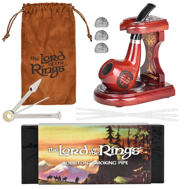 HOBBITON Smoking Pipe & MIDDLE-EARTH™ Stand Bundle | Shire Pipes™ x The Lord of the Rings™