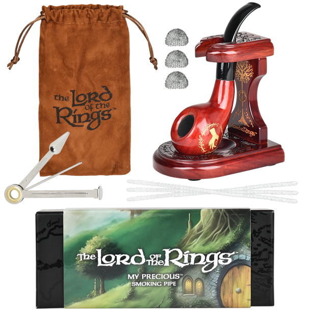 MY PRECIOUS Smoking Pipe & MIDDLE-EARTH™ Stand Bundle | Shire Pipes™ x The Lord of the Rings™