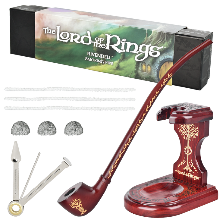 RIVENDELL Smoking Pipe & MIDDLE-EARTH™ Stand Bundle | Shire Pipes™ x The Lord of the Rings™