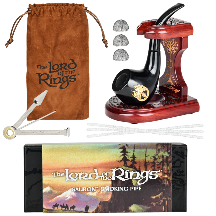 SAURON Smoking Pipe & MIDDLE-EARTH™ Stand Bundle | Shire Pipes™ x The Lord of the Rings™