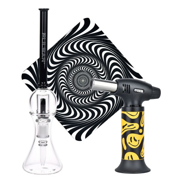 Spun Splendid Vapor Vessel, Torch, & Dab Mat Bundle