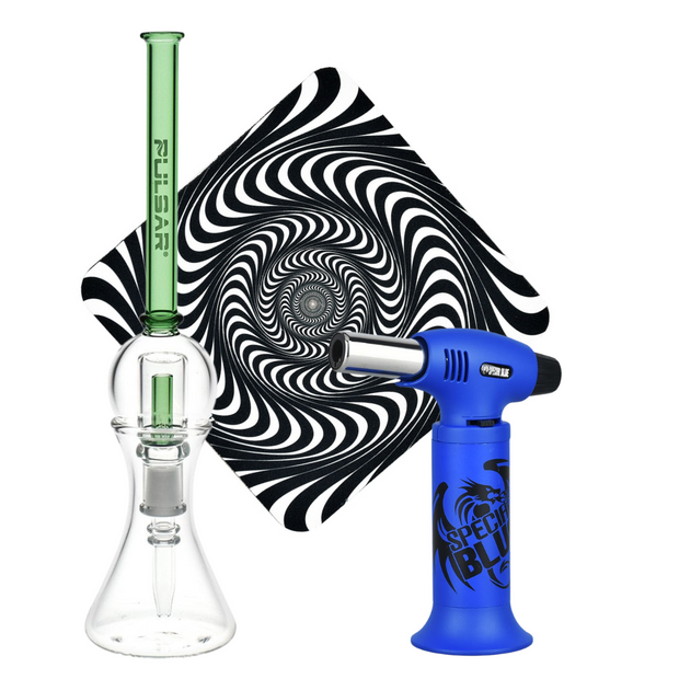 Spun Splendid Vapor Vessel, Torch, & Dab Mat Bundle