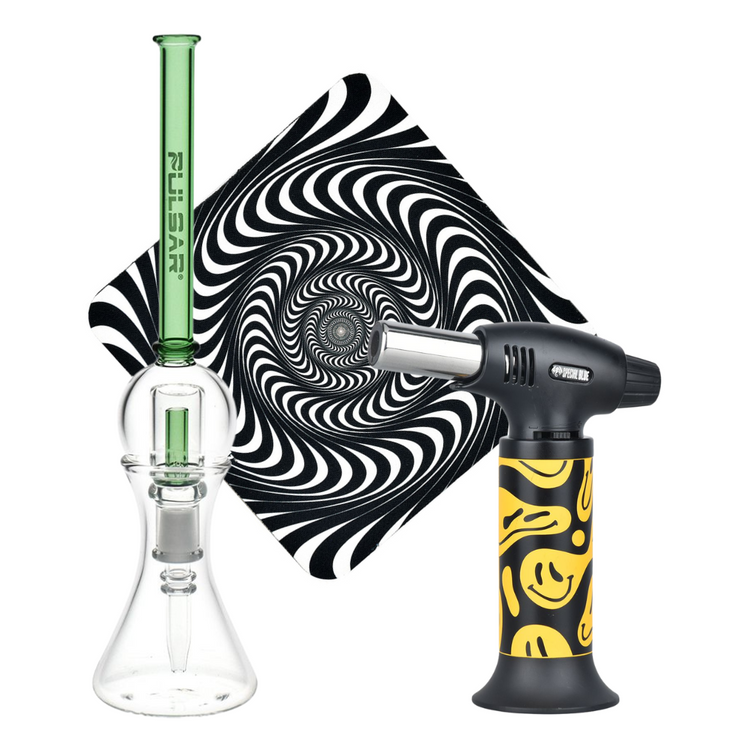 Spun Splendid Vapor Vessel, Torch, & Dab Mat Bundle