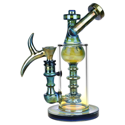 Steampunk Future Recycler Bong | Side View