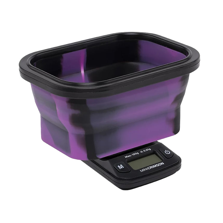 Truweigh Mini Crimson Collapsible Bowl Scale | Purple Black