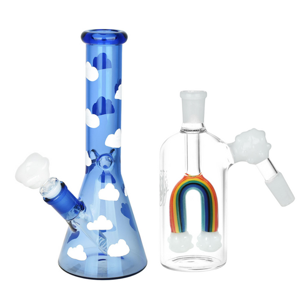 Up in the Clouds Bong & Ash Catcher Bundle | Contents