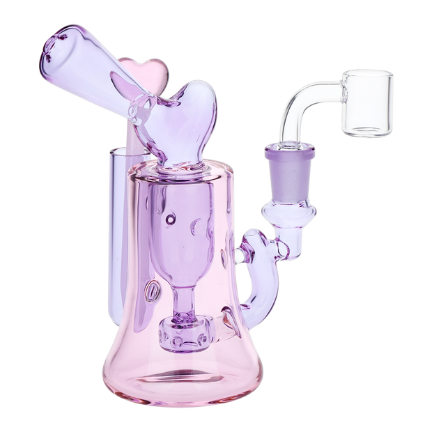 Violet Hearts Incycler Dab Rig Set | Front View