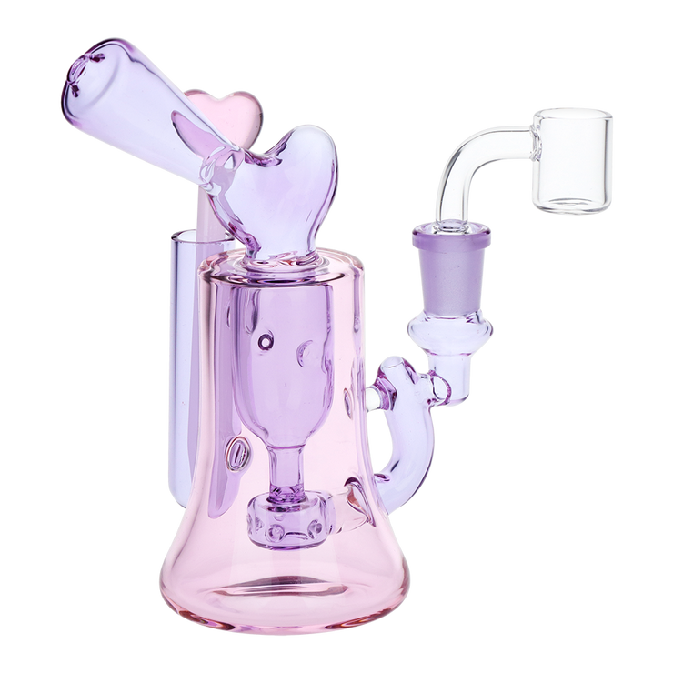 Violet Hearts Incycler Dab Rig Set | Front View