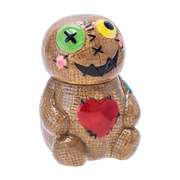 Voodoo Doll Ceramic Stash Jar | Front View