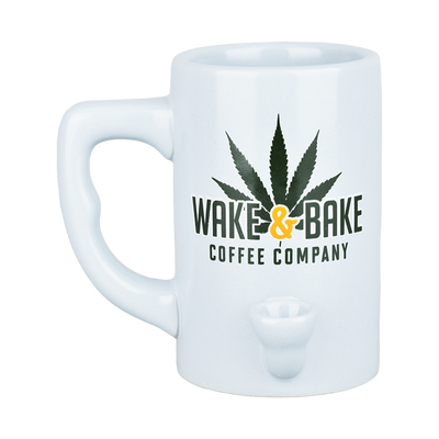 Wake & Bake Coffee Pipe Mug | Gray