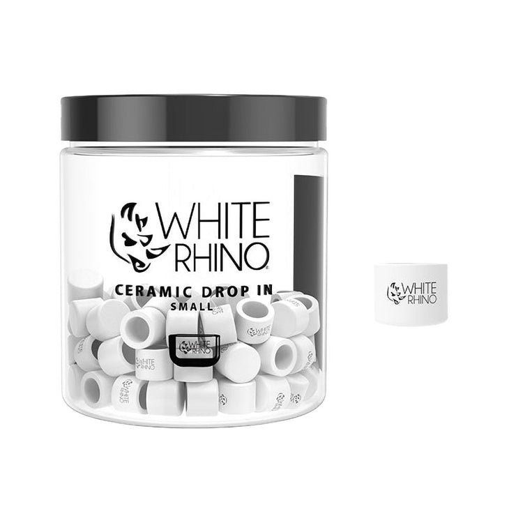 White Rhino Ceramic Drop In Dish | Small Size | 50 Piece Jar