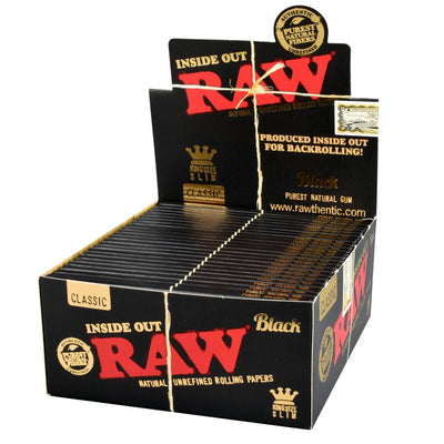 RAW Black Inside Out Rolling Papers