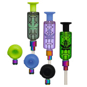 Bee Cool-ector Small 3 Silicone Dab Straw w/ Cap & Ti Tip (Assorted  Colors) - Puffr