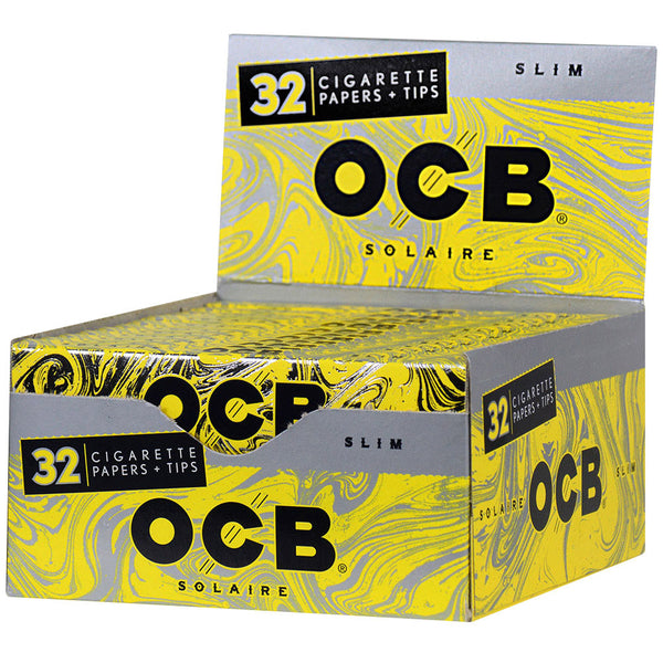 OCB Solaire slim rolling paper + Tips — Bong Outlet.Com