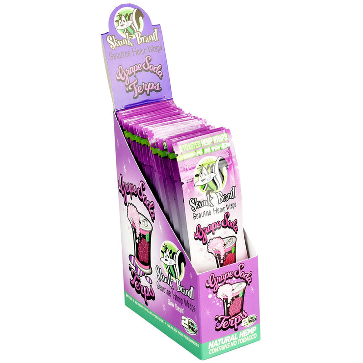 Skunk Brand Terp Hemp Wraps | 25pk Grape Soda